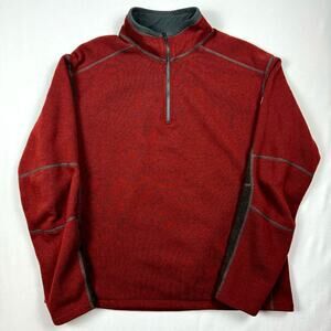 Kuhl REVEL Mens 1/4 ZIP Performance Pullover Fleece Sweater Lightweight XX Large